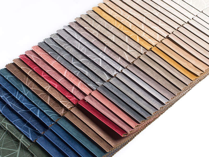 Benang dicelupkan kain jacquard dengan stamping kerajang beludru