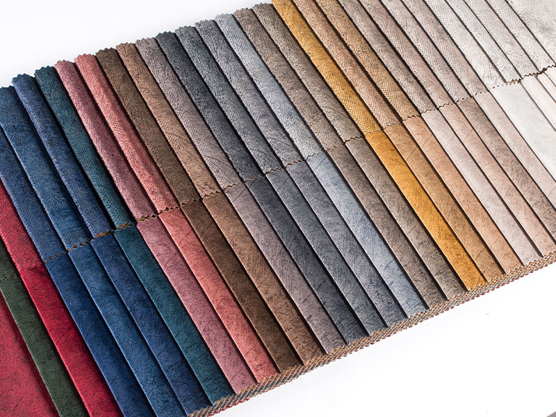 Kain beludru berlapis yang dicelup untuk upholsteri, mewah dan selesa