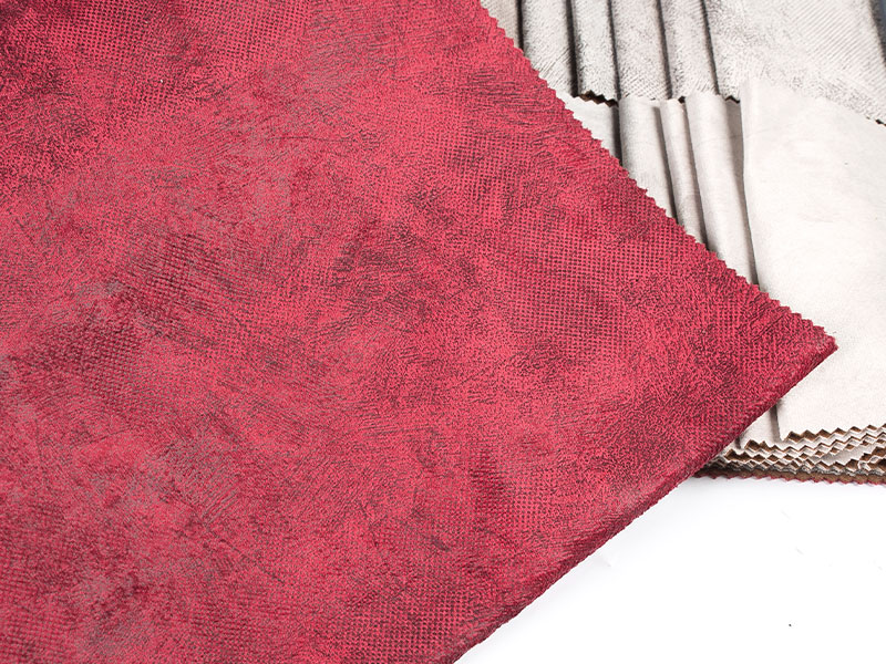 Kain beludru berlapis yang dicelup untuk upholsteri, mewah dan selesa