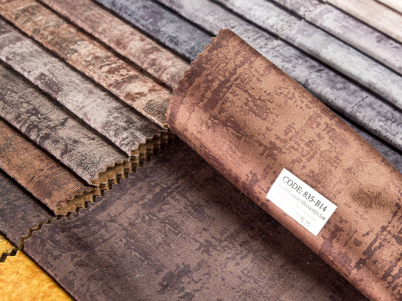 Kain beludru berlapis berkualiti tinggi, sesuai untuk upholsteri dan hiasan rumah