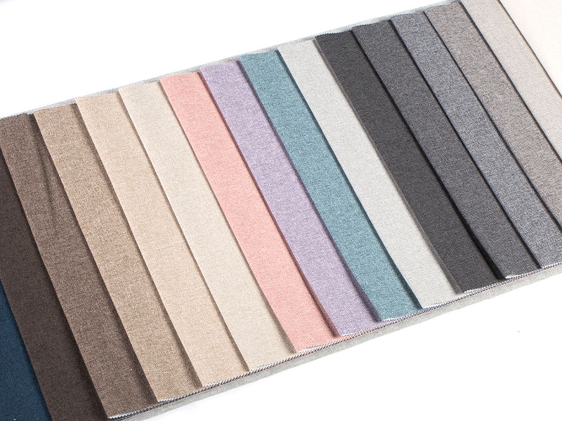 100% poliester lembut kationik tiruan kain linen MDN-M2022