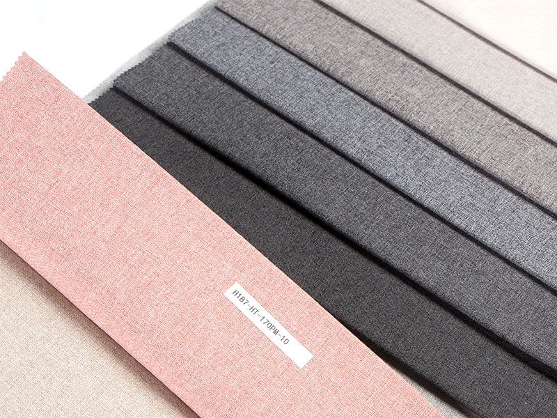 100% poliester lembut kationik tiruan kain linen MDN-M2022